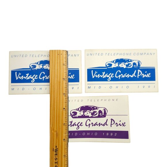United Telephone Company Vintage Grand Prix Mid Ohio 1991-1992 Stickers Decals - Picture 3 of 10